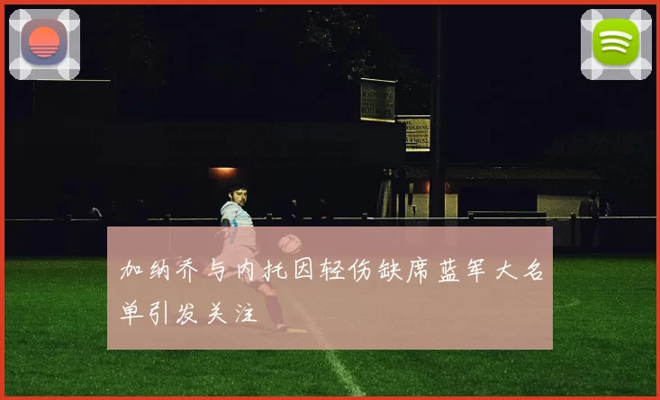 加纳乔与内托因轻伤缺席蓝军大名单引发关注